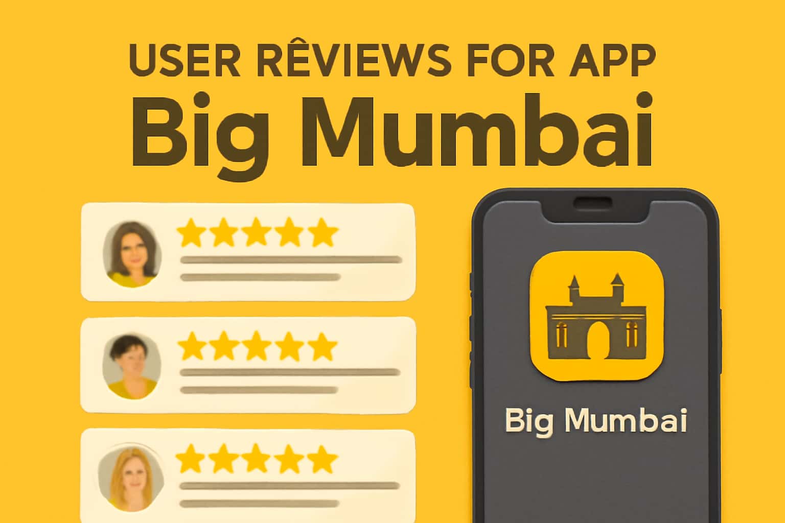 A visual representation of user reviews for the Big mumbai app, showcasing user feedback and performance metrics.