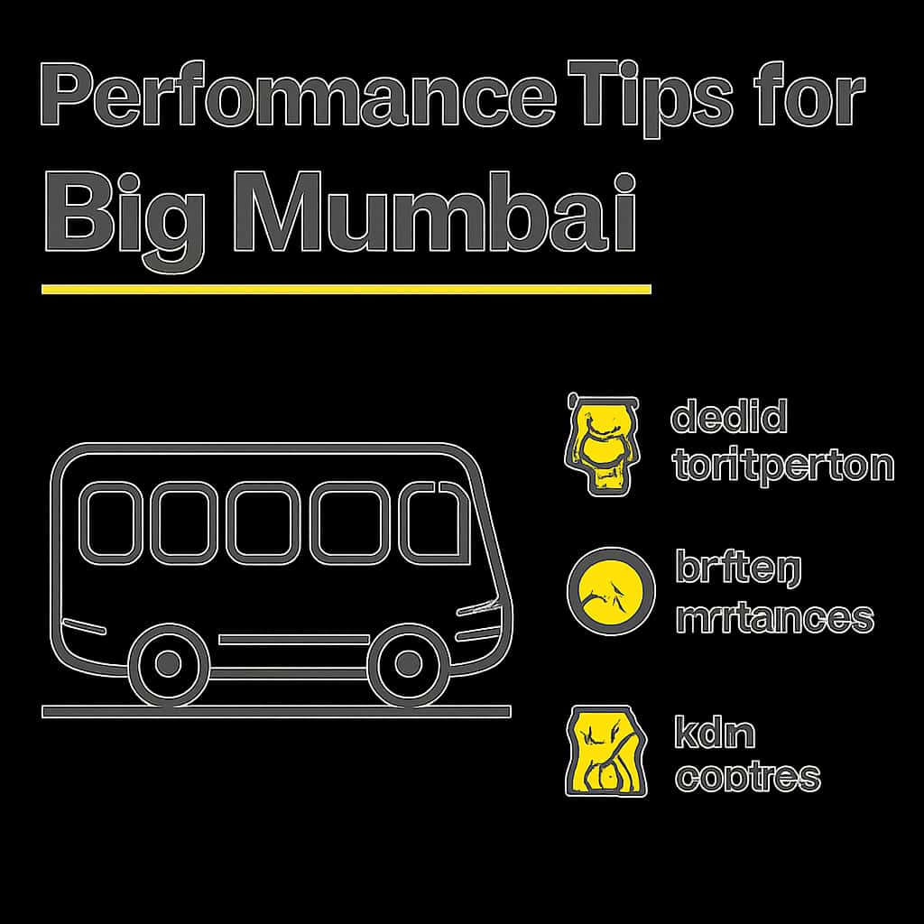 Illustration detailing the key aspects of Performance Tips for Big mumbai.