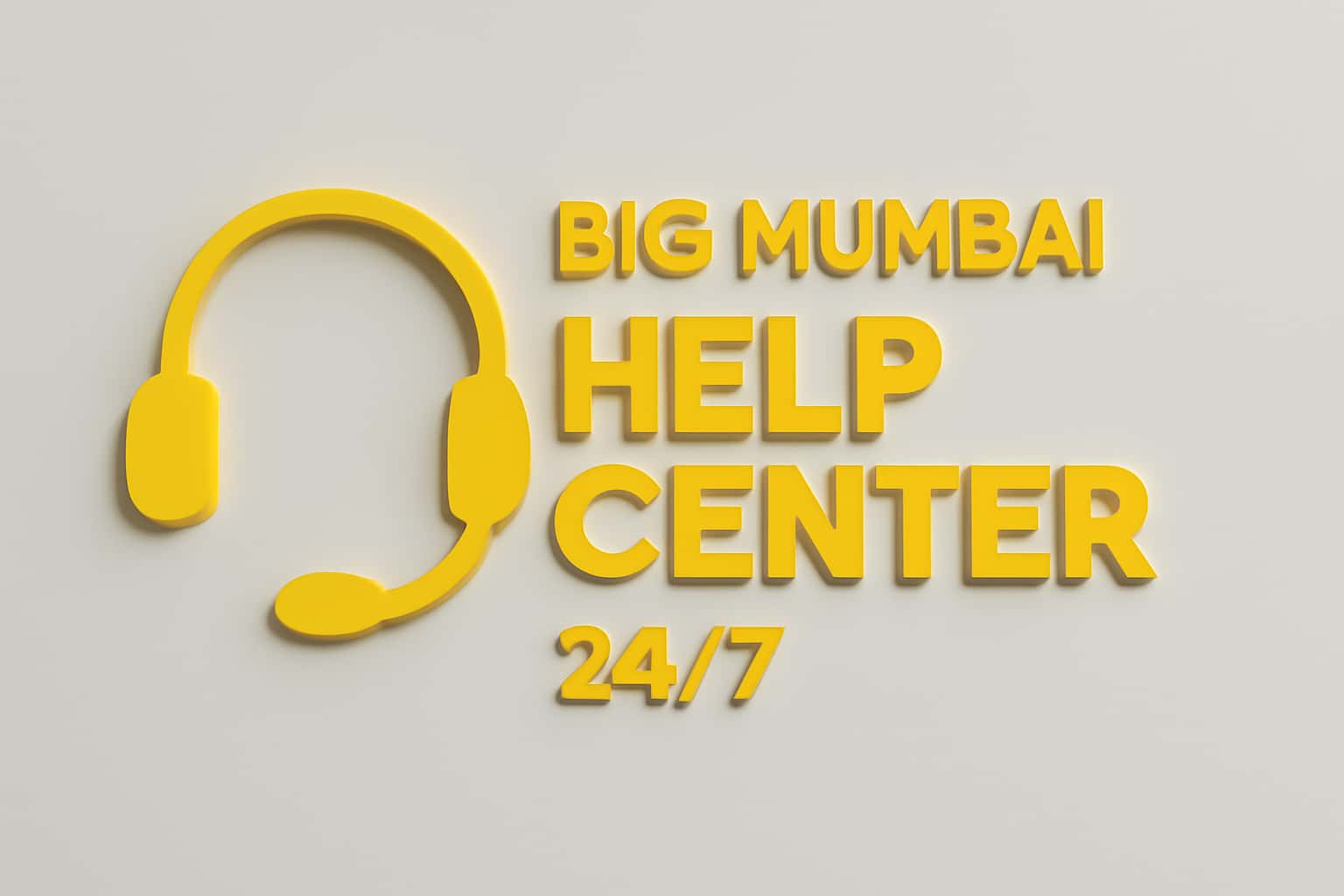 Big mumbai Help Center 24/7 Interface
